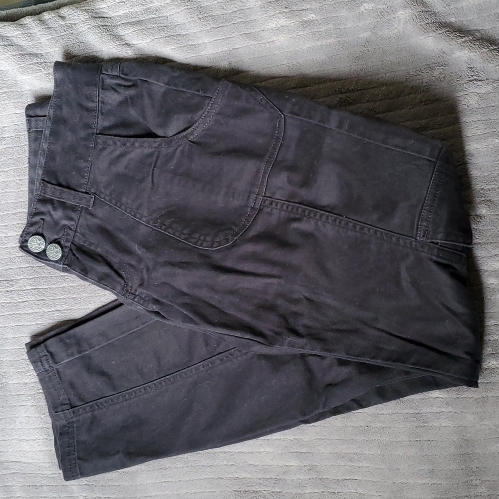 PrAna Indigo Cargo Pants Jeans Dark Blue Purple ish Front Pockets 2